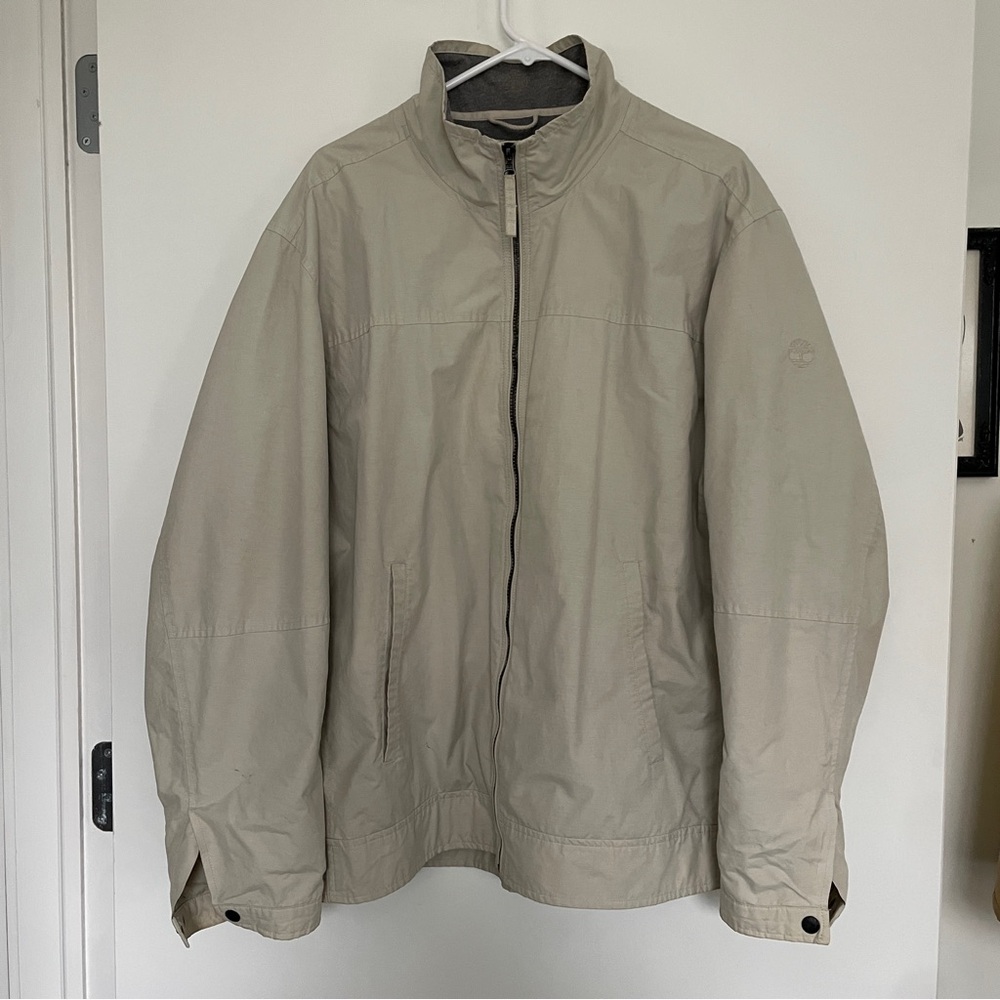 Timberland Lightweight Khaki Zip Jacket